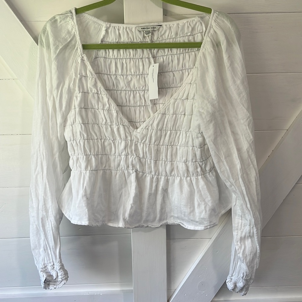 American Eagle white blouse